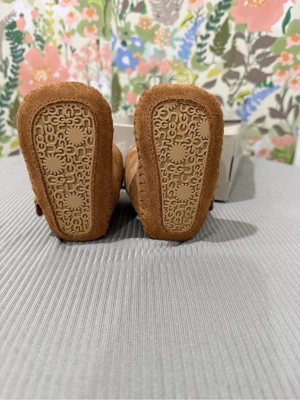 UGG Chestnut Infant Booties with Plush Shearling